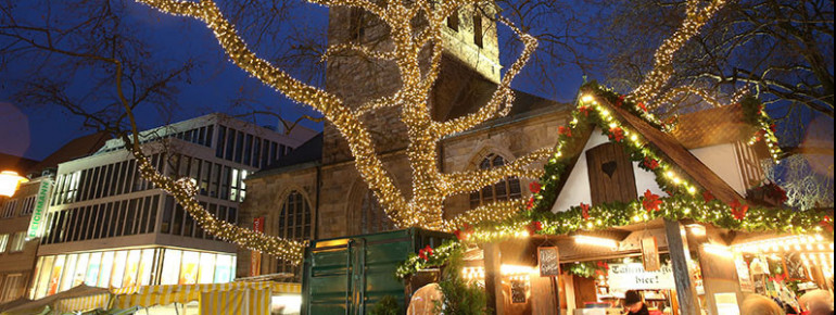 Die illuminierte Kettwiger Straße