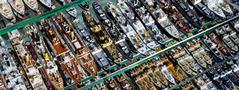 Auf Deck 9 findest du 45.000 Schiffsmodelle im Maßstab 1:1250.