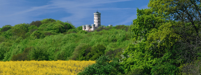 Die Krone von Rügen mit dem großen Mittelturm