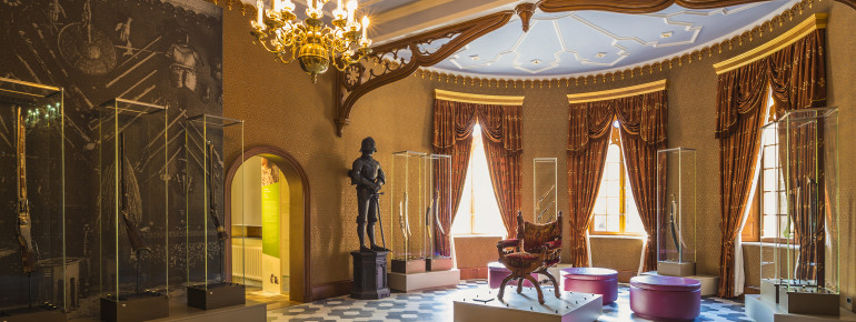 Der Rittersaal im Jagdschloss Granitz