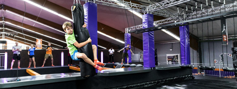 In der Ninja Box erwarten dich drei verschiedene Parcours.