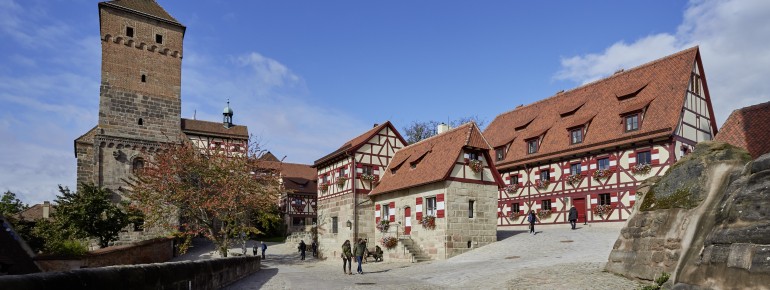 Blick in den Vorhof der Kaiserburg Nürnberg