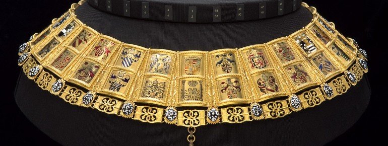 Diese Wappenkette aus dem 16. Jahrhundert wurde für den Herold des Ordens vom Goldenen Vlies angefertigt.