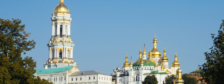 Die goldenen Kuppeln sind typisch für orthodoxe Barockbauten.