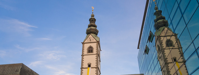 Die Domkirche St. Peter und Paul in Klagenfurt zählt zu den bedeutendsten protestantischen Kirchenbauten in Österreich.