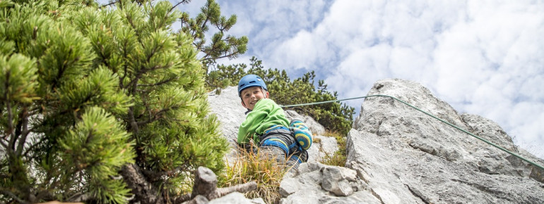 Auch Familien kommen zum Klettern!
