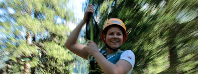 Besonders viel Aktion verspricht der Flying Fox