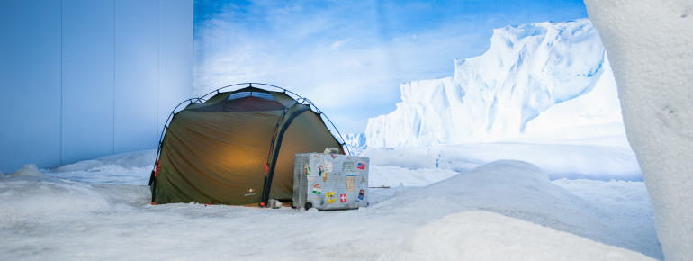 In der Antarktiserlebniswelt hat es bis zu minus sechs Grad Celsius.