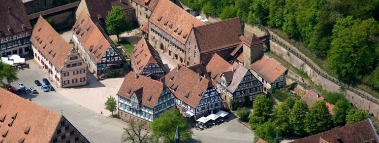 Die Klosteranlage von oben