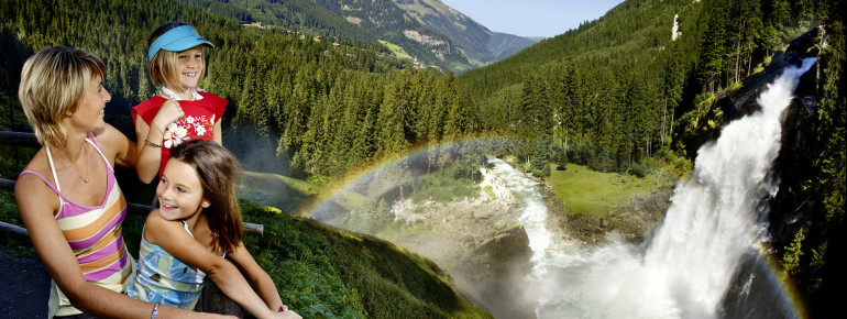 Wer Glück hat, sieht sogar einen Regenbogen.