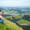 Vom Kronberg hast du ein tollen Blick auf das Appenzeller Land.
