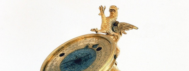 Himmelsglobus angetrieben durch ein Uhrwerk Süddeutschland, Anfang 17. Jahrhundert.