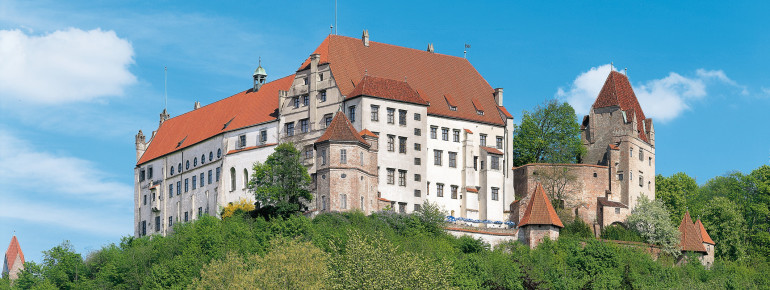 Die Burg Trausnitz in Landshut bietet einen schönen Ausblick über die Stadt.