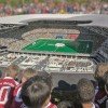 Die Allianz Arena auf einer Fläche von 5 x 4,5 Meter ist einen Meter hoch.