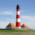 Der Leuchtturm Westerhever gehört zu den markantesten Punkten an der gesamten Westküste Schleswig-Holsteins.