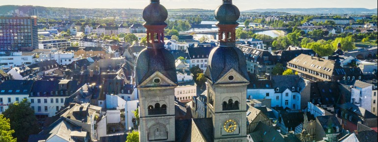 Die auf dem höchsten Punkt der Stadt erbaute Kirche war vom Spätmittelalter bis zur Französischen Revolution die Hauptpfarrkirche von Koblenz.
