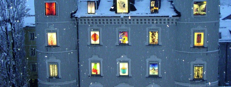 Die Liebburg wird zum Adventskalender.