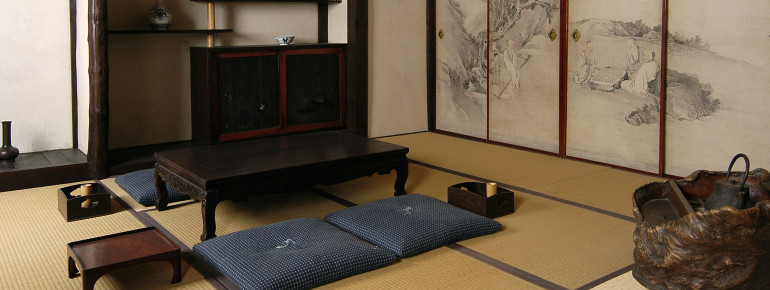 Inneres eines traditionellen japanischen Wohnraumes