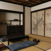 Inneres eines traditionellen japanischen Wohnraumes