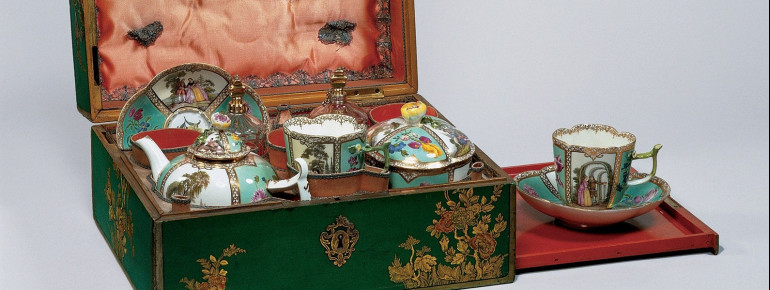 Déjeuner im Lackkästchen, Meißen, um 1755