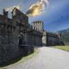 Montebello ist eine von drei Burgen in Bellinzona.