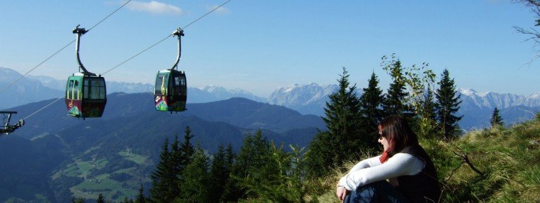 Mit der Flying Mozart geht es zum Bikepark.