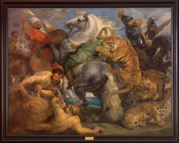 Peter Paul Rubens (1577-1640), „Tigerjagd", etwa 1615-1617, Öl auf Leinwand