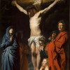 Jacob Jordaens (1593-1678), „Die Kreuzigung“, Öl auf Holzplatte