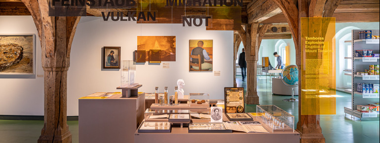 Im Museum werden auch Naturkatastrophen und deren Folgen für die Nahrungsquellen thematisiert.