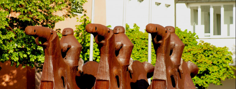 Werke Fischers am Residenzplatz