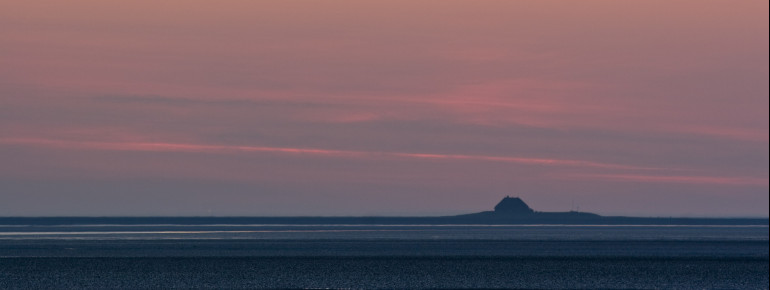Sonnenuntergang Hallig