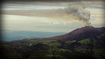 Blick auf den Turrialba, den zweithöchsten Vulkan Costa Ricas