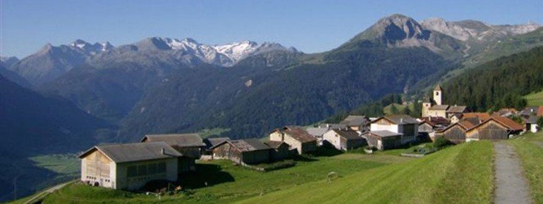 Aus dem Weg ins Dorf Lohn