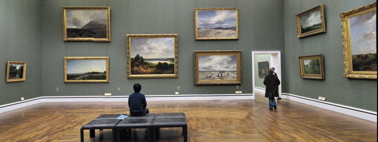 Aufnahme von 2009: Galeriesäle der Neuen Pinakothek