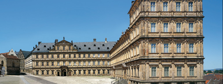 Die Neue Residenz ist seit 1993 Teil des UNESCO-Welterbes der Altstadt Bamberg.