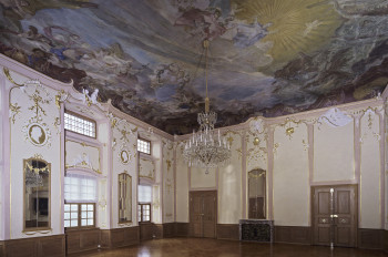 Der Festsaal, das Herzstück der Beletage, wurde 1762 fertiggestellt.