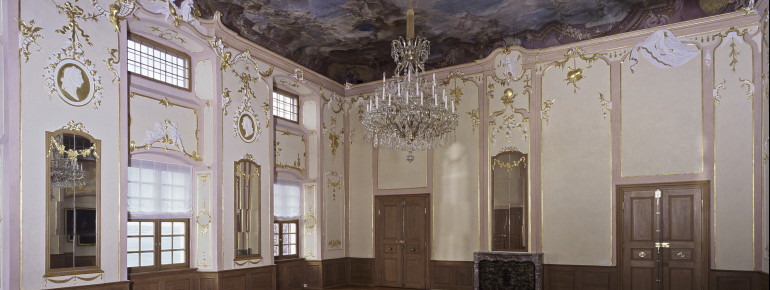 Der Festsaal, das Herzstück der Beletage, wurde 1762 fertiggestellt.