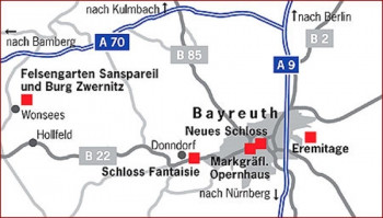 Anfahrt nach Bayreuth