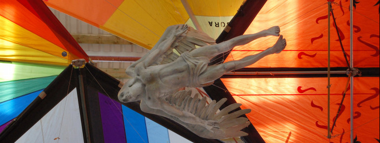 Sonderausstellung "Der fliegende Mensch" aus dem Jahr 2007.