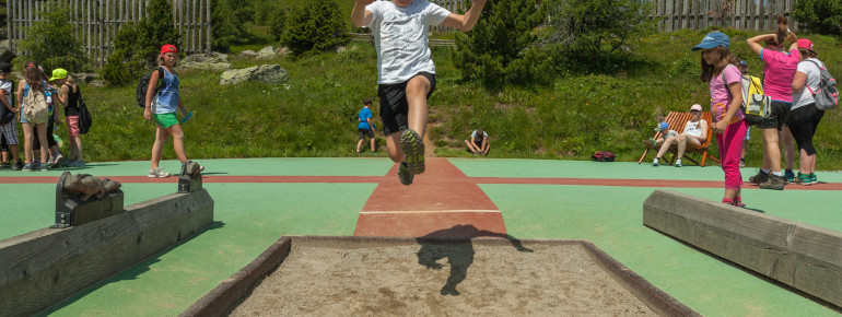 Austoben in der Sprunggrube