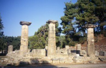 Die Ruinen des Hera Tempels