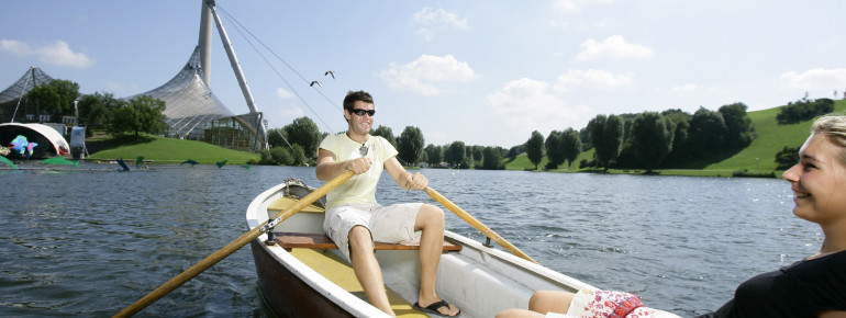Eine Bootsfahrt auf dem Olympiasee