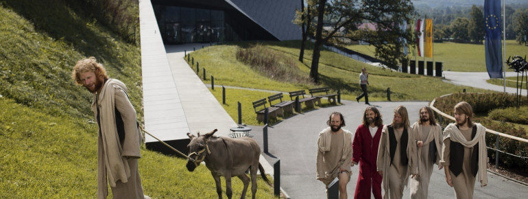 Die Darsteller der vergangenen Passionsspiele.