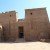 Typisch ägyptische Tempel-Architektur: Zwei Polynonen kennzeichnen den Eingang
