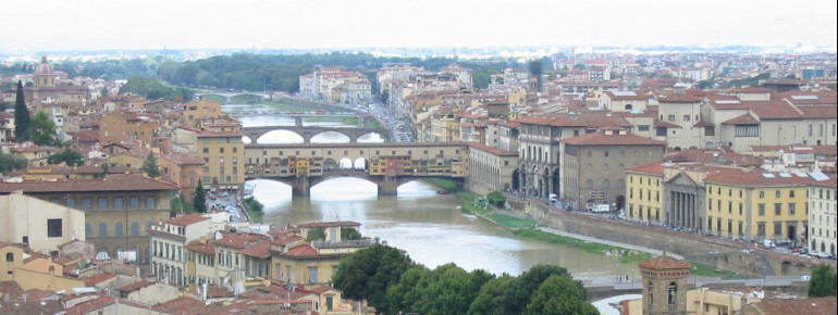 Blick auf die Brücke Vecchio