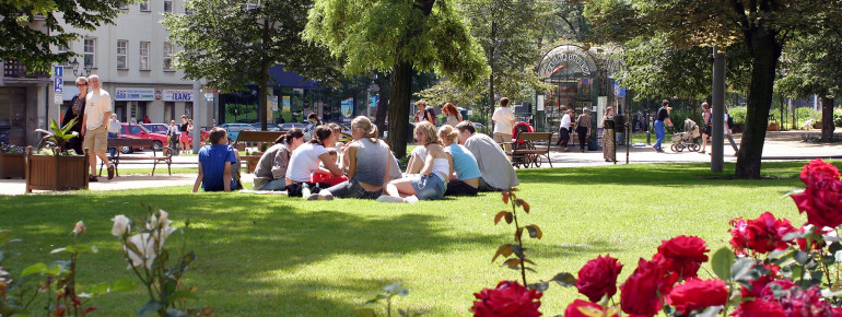 Eine beliebte Rastmöglichkeit- Der Park Smetanovy Sady