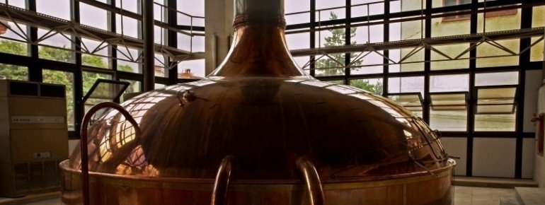 Braukessel im Brauereimuseum