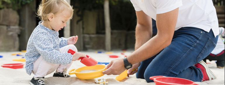 In der Goldmine können auch die ganz Kleinen nach Schätzen buddeln.