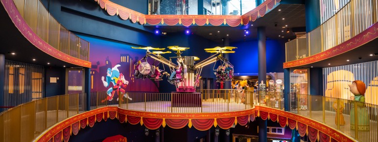 In Plopsa Station Antwerp gibt es auf mehreren Etagen jede Menge zu entdecken.