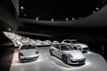 Blick in die Ausstellung des Porsche-Museums.